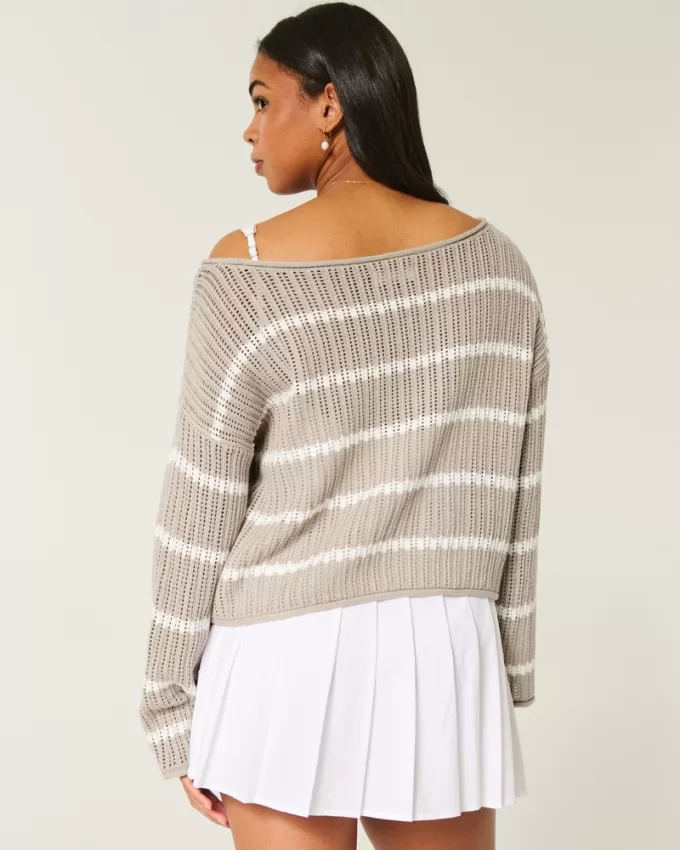 Easy Crochet-Style Sweater,Easy Crochet-Style Sweater