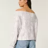 Easy Double Off-the-Shoulder Camo Pattern Sweatshirt,Easy Double Off-the-Shoulder Camo Pattern Sweatshirt