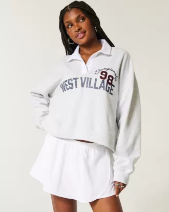Easy Fleece West Village Graphic Rugby Polo,Easy Fleece West Village Graphic Rugby Polo