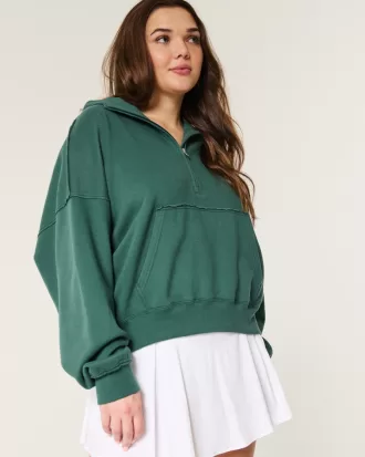 Easy Half-Zip Hoodie,Easy Half-Zip Hoodie