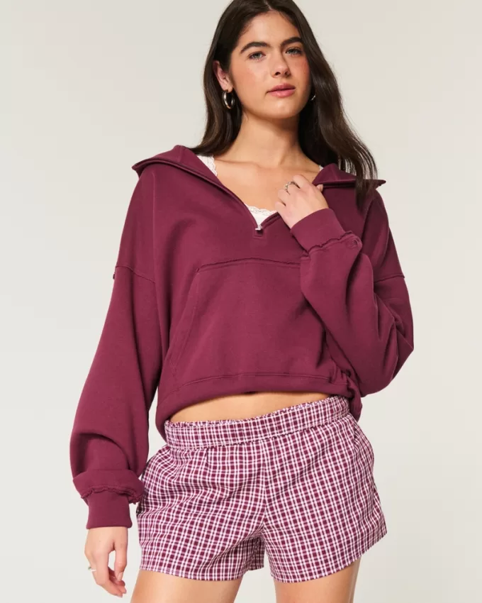 Easy Half-Zip Hoodie,Easy Half-Zip Hoodie