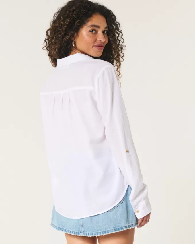 Easy Lightweight Cotton Popover Shirt,Easy Lightweight Cotton Popover Shirt