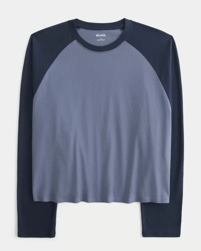 Easy Long-Sleeve Raglan T-Shirt,Easy Long-Sleeve Raglan T-Shirt