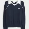 Easy Number Graphic Sweater Polo,Easy Number Graphic Sweater Polo
