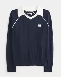 Easy Number Graphic Sweater Polo,Easy Number Graphic Sweater Polo