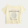 Easy Off-the-Shoulder Aloha Graphic Tee,Easy Off-the-Shoulder Aloha Graphic Tee