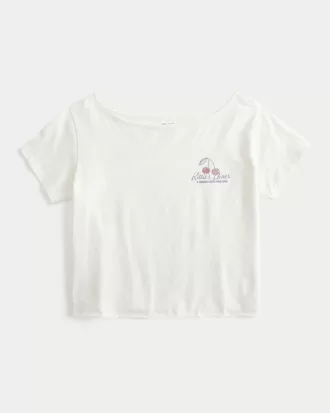 Easy Off-the-Shoulder Kittie’s Diner Graphic Tee,Easy Off-the-Shoulder Kittie’s Diner Graphic Tee Easy Off-the-Shoulder Kittie’s Diner Graphic Tee,Easy Off-the-Shoulder Kittie’s Diner Graphic Tee