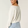 Easy Off-the-Shoulder Lemon Graphic Crew Sweatshirt,Easy Off-the-Shoulder Lemon Graphic Crew Sweatshirt