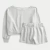 Easy Off-the-Shoulder Sweatshirt & Fleece Shorts Set,Easy Off-the-Shoulder Sweatshirt & Fleece Shorts Set Easy Off-the-Shoulder Sweatshirt & Fleece Shorts Set,Easy Off-the-Shoulder Sweatshirt & Fleece Shorts Set