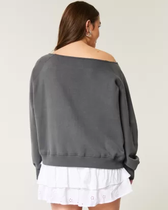 Easy Off-the-Shoulder USC Gamecocks Graphic Sweatshirt,Easy Off-the-Shoulder USC Gamecocks Graphic Sweatshirt