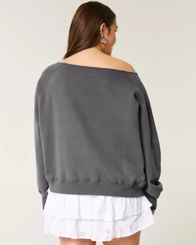 Easy Off-the-Shoulder USC Gamecocks Graphic Sweatshirt,Easy Off-the-Shoulder USC Gamecocks Graphic Sweatshirt