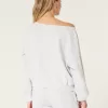 Easy Off-the-Shoulder Yosemite California Graphic Sweatshirt,Easy Off-the-Shoulder Yosemite California Graphic Sweatshirt