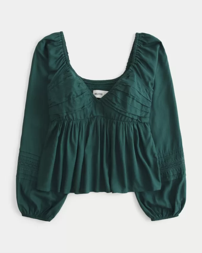Easy Ruched Bust Babydoll Top,Easy Ruched Bust Babydoll Top Easy Ruched Bust Babydoll Top,Easy Ruched Bust Babydoll Top