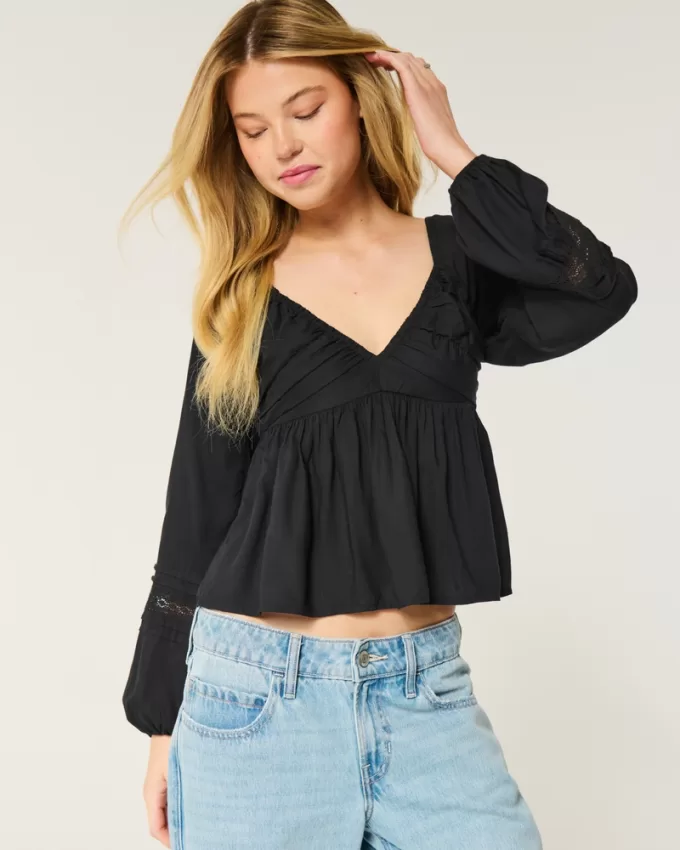Easy Ruched Bust Babydoll Top,Easy Ruched Bust Babydoll Top Easy Ruched Bust Babydoll Top,Easy Ruched Bust Babydoll Top