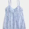 Easy Ruched Chiffon Babydoll Top,Easy Ruched Chiffon Babydoll Top