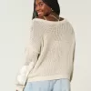 Easy Stitchy Graphic Slouchy Crew Sweater,Easy Stitchy Graphic Slouchy Crew Sweater