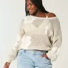 Easy Stitchy Graphic Slouchy Crew Sweater,Easy Stitchy Graphic Slouchy Crew Sweater