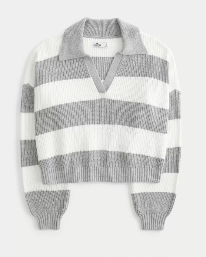 Easy Stitchy Polo Sweater,Easy Stitchy Polo Sweater Easy Stitchy Polo Sweater,Easy Stitchy Polo Sweater