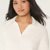 Easy Stitchy Polo Sweater,Easy Stitchy Polo Sweater