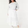 Easy Terry Off-the-Shoulder Sweatshirt,Easy Terry Off-the-Shoulder Sweatshirt