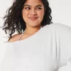 Easy Terry Off-the-Shoulder Sweatshirt,Easy Terry Off-the-Shoulder Sweatshirt