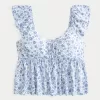 Easy Tie-Front Babydoll Top,Easy Tie-Front Babydoll Top Easy Tie-Front Babydoll Top,Easy Tie-Front Babydoll Top