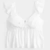Easy Tie-Front Babydoll Top,Easy Tie-Front Babydoll Top