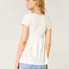 Easy Wrap-Front Babydoll Top,Easy Wrap-Front Babydoll Top