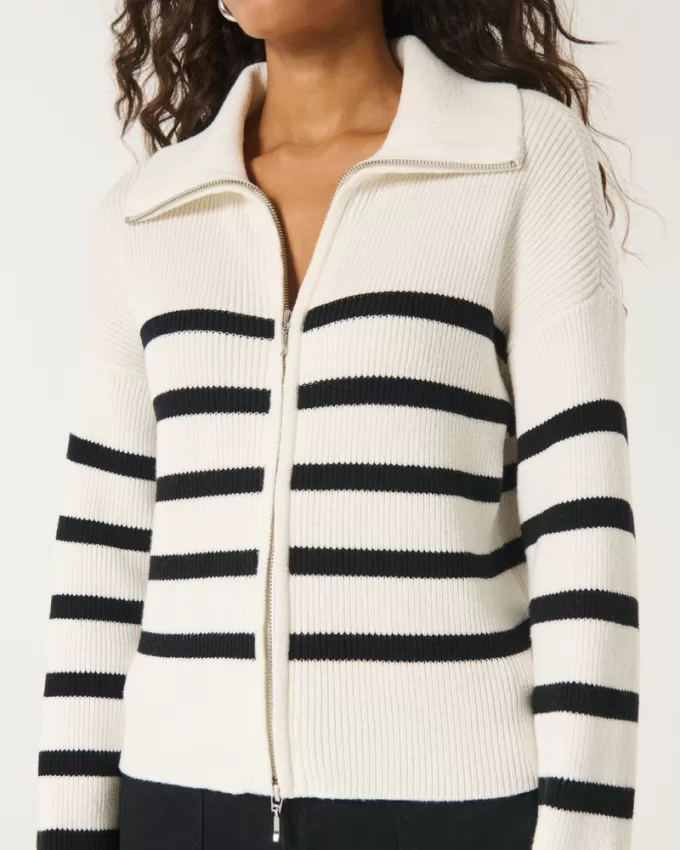 Easy Zip-Up Sweater,Easy Zip-Up Sweater