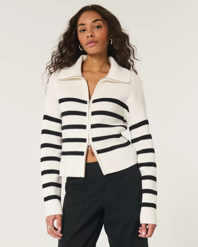 Easy Zip-Up Sweater,Easy Zip-Up Sweater