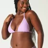Embroidered Stitch Triangle Bikini Top,Embroidered Stitch Triangle Bikini Top