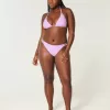 Embroidered Stitch Triangle Bikini Top,Embroidered Stitch Triangle Bikini Top