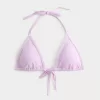Embroidered Stitch Triangle Bikini Top,Embroidered Stitch Triangle Bikini Top
