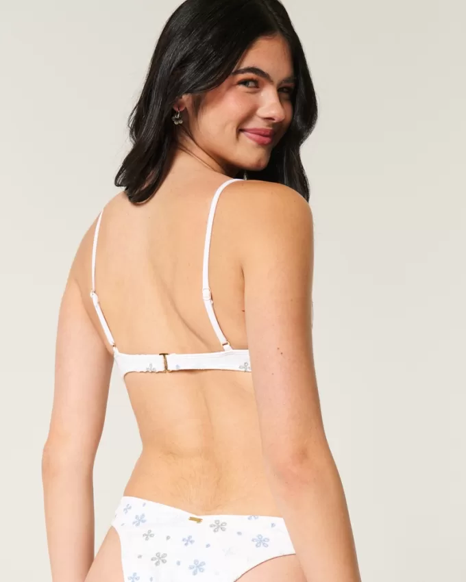 Eyelet Underwire Bikini Top,Eyelet Underwire Bikini Top
