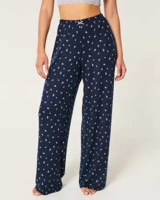 Floral Pattern Pajama Pants,Floral Pattern Pajama Pants