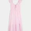 Flutter Sleeve Double-Tie Midi Dress,Flutter Sleeve Double-Tie Midi Dress Flutter Sleeve Double-Tie Midi Dress,Flutter Sleeve Double-Tie Midi Dress
