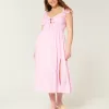 Flutter Sleeve Double-Tie Midi Dress,Flutter Sleeve Double-Tie Midi Dress Flutter Sleeve Double-Tie Midi Dress,Flutter Sleeve Double-Tie Midi Dress