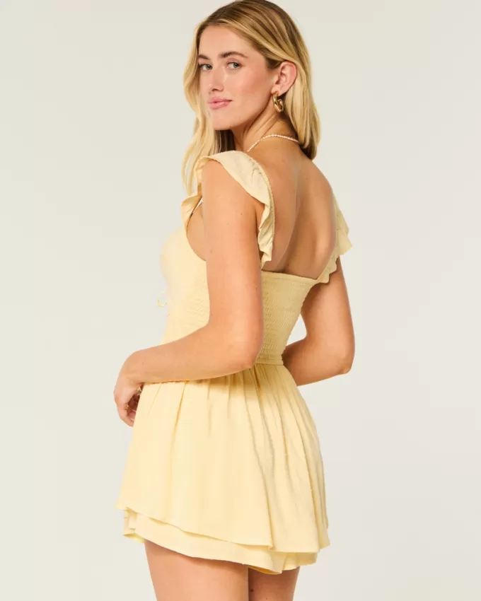 Flutter Sleeve Romper,Flutter Sleeve Romper