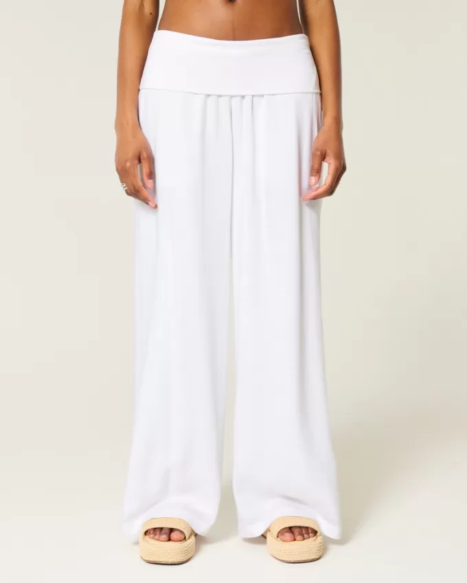 Foldover Waist Super Baggy Pants,Foldover Waist Super Baggy Pants Foldover Waist Super Baggy Pants,Foldover Waist Super Baggy Pants