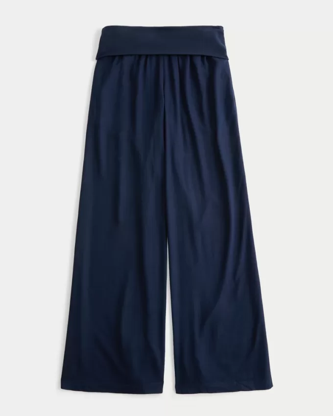 Foldover Waist Super Baggy Pants,Foldover Waist Super Baggy Pants Foldover Waist Super Baggy Pants,Foldover Waist Super Baggy Pants