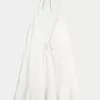 Gauze Halter Babydoll Cover Up Dress,Gauze Halter Babydoll Cover Up Dress