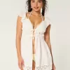 Gauze Tie-Front Cover Up Top,Gauze Tie-Front Cover Up Top Gauze Tie-Front Cover Up Top,Gauze Tie-Front Cover Up Top