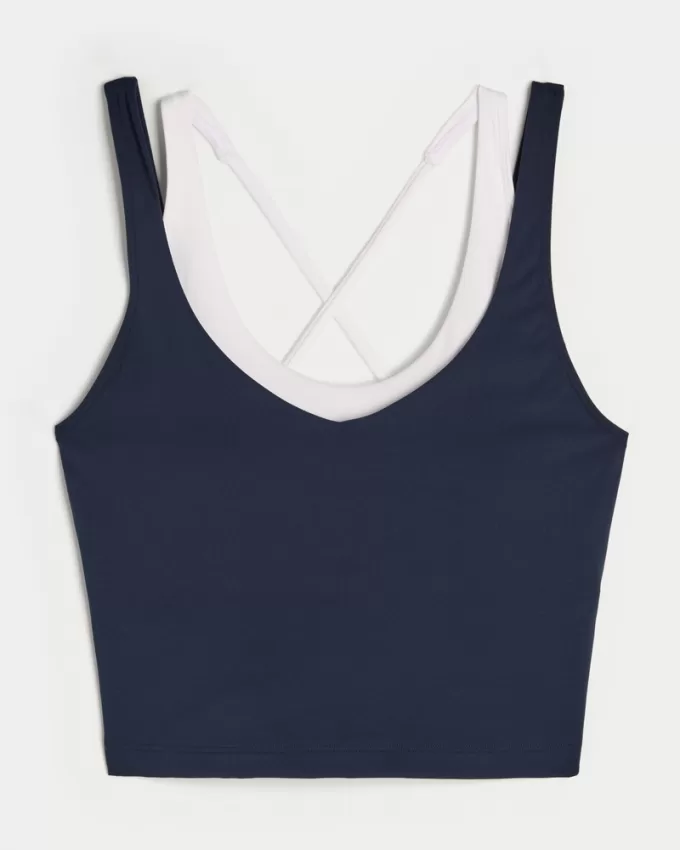Gilly Hicks Active Boost Layered Plunge Tank,Gilly Hicks Active Boost Layered Plunge Tank