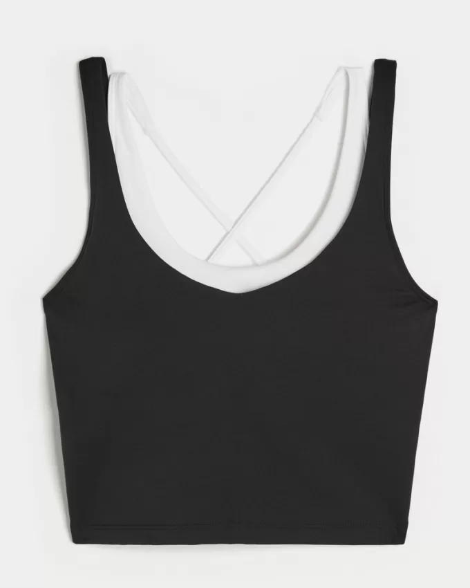 Gilly Hicks Active Boost Layered Plunge Tank,Gilly Hicks Active Boost Layered Plunge Tank