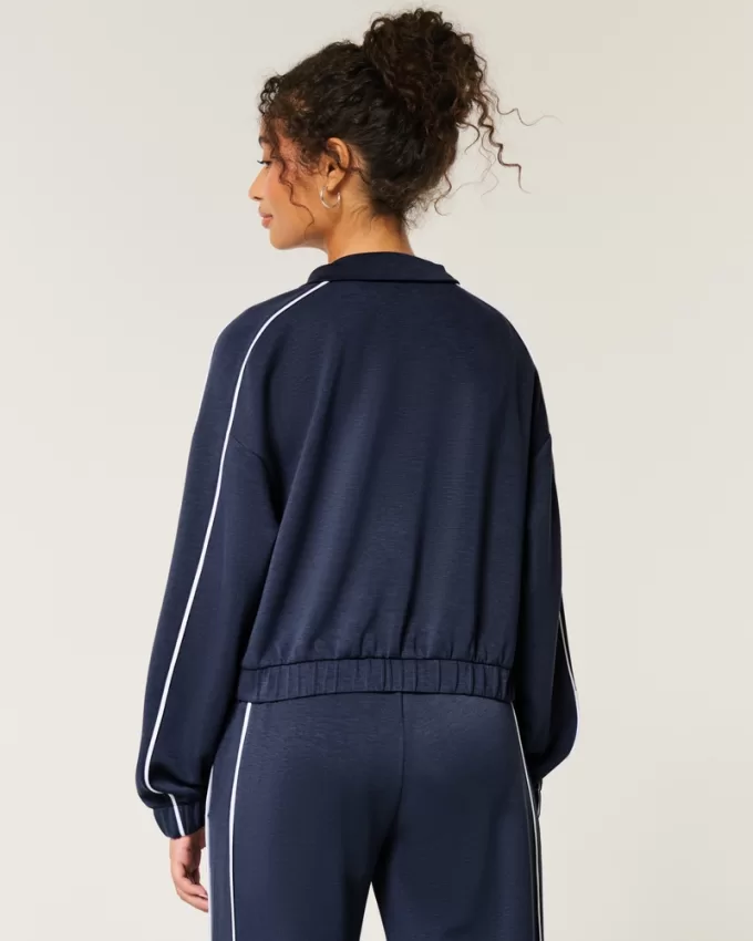 Gilly Hicks Active Cooldown Crop Track Jacket,Gilly Hicks Active Cooldown Crop Track Jacket