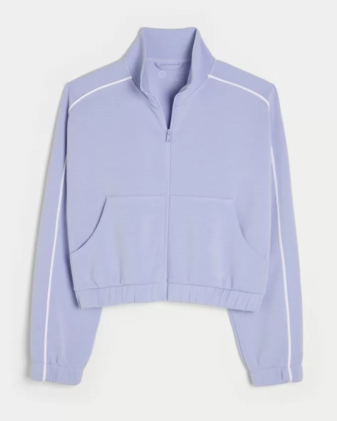 Gilly Hicks Active Cooldown Crop Track Jacket,Gilly Hicks Active Cooldown Crop Track Jacket