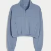 Gilly Hicks Active Cooldown Quarter-Zip Top,Gilly Hicks Active Cooldown Quarter-Zip Top