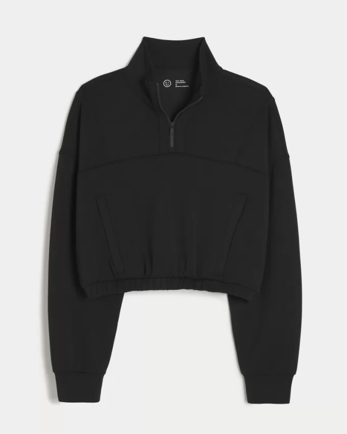 Gilly Hicks Active Cooldown Quarter-Zip Top,Gilly Hicks Active Cooldown Quarter-Zip Top