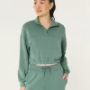 Gilly Hicks Active Cooldown Quarter-Zip Top,Gilly Hicks Active Cooldown Quarter-Zip Top