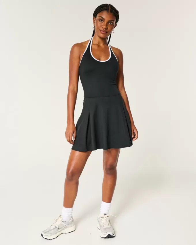 Gilly Hicks Active Pleated Halter Dress,Gilly Hicks Active Pleated Halter Dress